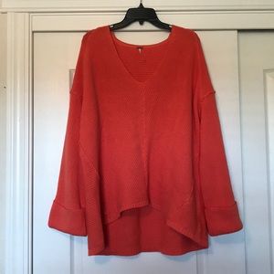 Free people oversized orange sweater